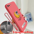Casing oppo a1k OPPO A3S OPPO A12E phone case Softcase Liquid Silicone Protector Smooth shockproof Bumper Cover new design astronaut with holder aesthetic YTXJCB01. 