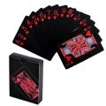 Planet T: PLAYING CARDS (PLASTIC) (BLACK & RED). 