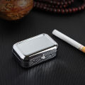 Portable Outdoor Travel Mini Ashtray Stainless Steel Sealed Pocket Storage Tray. 