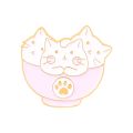 5 Styles Cartoon Animal Enamel Pin Cat Cup Pin Cat Bowl Pin Cute Badge Brooch Lapel Pin Gift for Friend. 
