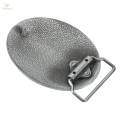 Men's Simple Western Cowboy Belt Buckle Cool Fashion Engraved Floral Vintage Style , Antique Silver. 