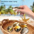 New Portable Water Spray Toy Press-type Simulation Clam Water Spray Tricky Toys Beach Water Play Toy Water Spray Clam. 