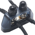 Heavy-Duty Two-Stud Battery Post Terminal Kit Double Stud Terminal M10 Bus Power Terminal Ground Terminal Block Power Distribution Cover. 