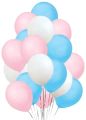Happy Birthday Decoration Theme Set 1 Pcs Birthday Banner 30 Pcs Balloons ( 10 Pink ,10 Silver ,10 Blue )  2 Pcs Foil Star 1 Pcs  Fairy Light   Birthday Accessories Birthday party items Birthday Home Decors. 