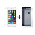 Apple iPhone 5s Tempered Glass Screen Protector with Matte Back Soft Film Anti Scratch Anti Fingerprint. 