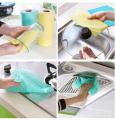 1Roll (25 Sheets) Multi-Purpose Kitchen Cleaning Reusable Wipes Multi-Colour. 
