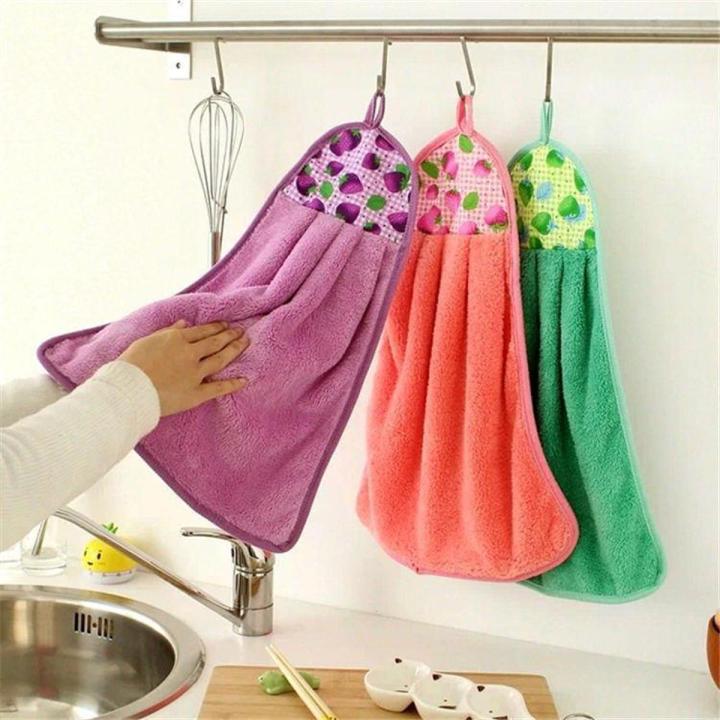 Kitchen Towels -Towels - Hanging Wipe Cloth for Kitchen & Bathroom – Multicolor