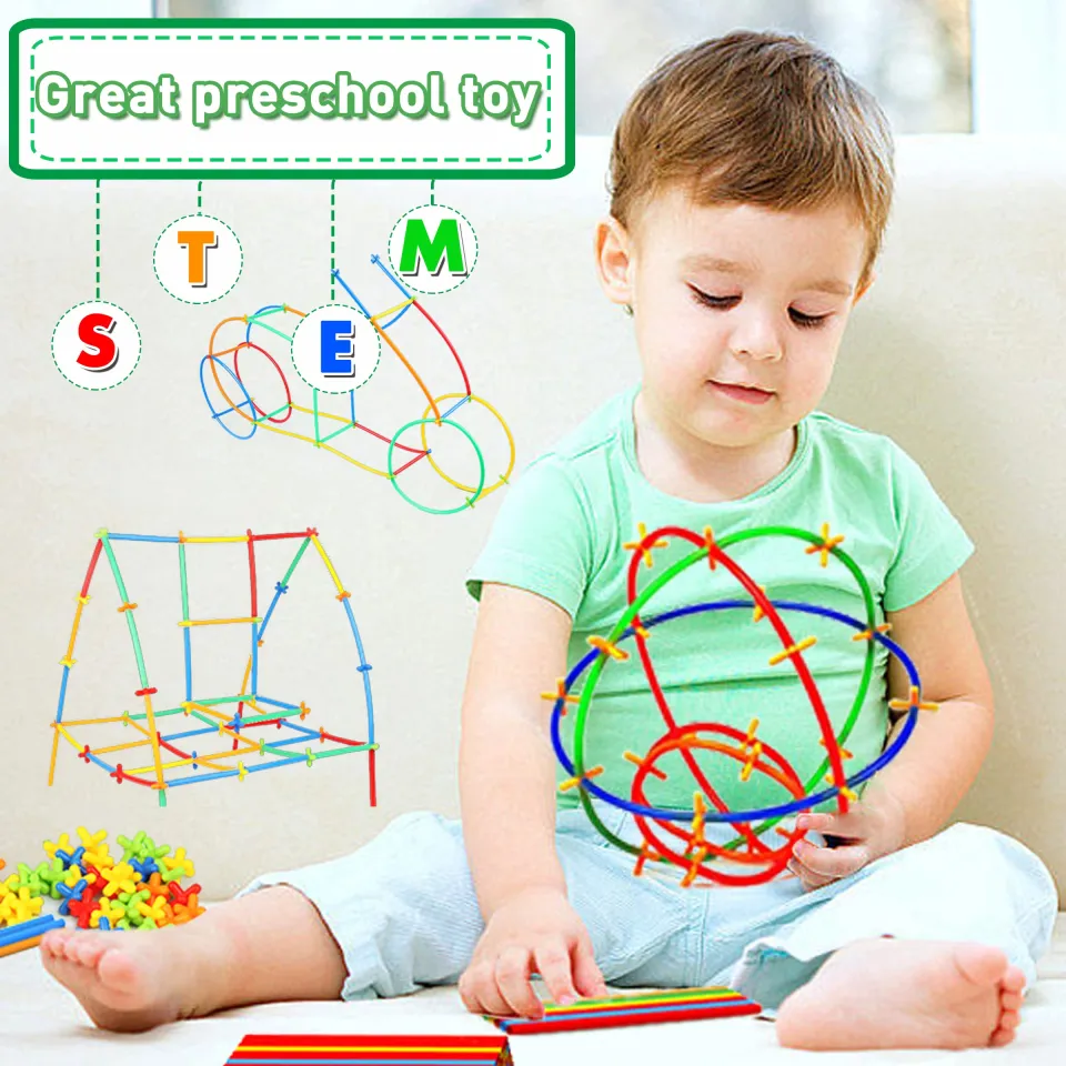 Straw Constructor STEM Toys Building Blocks-Classroom Kids