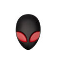 3D Alien Face Emblem Metal Styling Car Sticker Design Metal Stickers Versatile Decoration for Cars, Motorcycles Decals. 