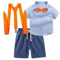Blippi Glasses Hat Costume Dress Up Set Bowtie Suspenders Shirt Blippi Cosplay Adult Child. 