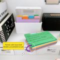 200 Sheets High Quality DIY Index Cards Binder Colorful Learning Flashcards Horizontal Line Pocket Notebook School Office. 