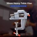 DIY Table Vice Miniature Vise Small Hobby Clamp On Bench Vice Tool Drill Clamp Aluminum Alloy Small Mini Table Clamp Vice Hobby Work 30MM | SkyScraper| SkyScraper Store. 
