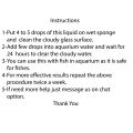 Aquarium Glass water cleaner Aqua guard aquarium fish medicine. 