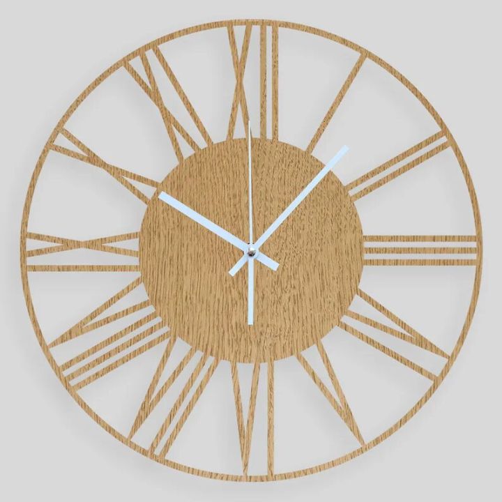 Roman%20wall%20clock,%20Roman%20numbers%20clock,%20Wooden%20Wall%20Clock,%20Minimalist%20design,%20Home%20Decor,%20Gift%20for%20Housewarming,%20Living%20Room%20Clock%20GC018%20-%20Image%202