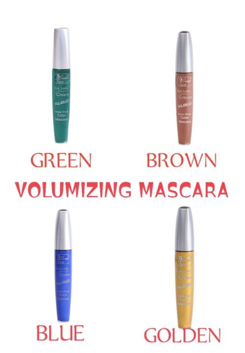 Colour Mascara Waterproof Color mascara Long Lasting Colorful Mascara Eyes Lashes Makeup Blue,Green,brown,golden Mascara by sweet face brand(pack of 1)