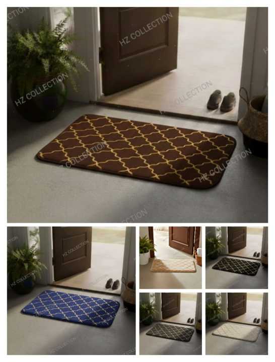 Premium Memory Foam Bath Mat with Drainage Holes, Anti-Slip, Soft Absorbent Rug for Bathroom and Kitchen 40x60cm - Available in Multiple Colors