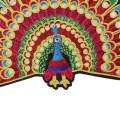 Peacock Patches Embroidery Applique DIY Embroidered Patches for Jacket Shoes 9cmx12cm. 