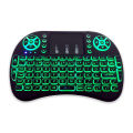 RGB Mini Wireless Keyboard  2.4GHz Air Touchpad Mouse, Compatible With Android TV Box, Smart TV, PC Black. 