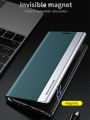 For Samsung Galaxy S21 Ultra 5G Thin Slim Folio Flip Leather Magnetic Closure Case Cover. 