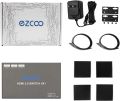 EZCOO HDMI Switcher Audio Extractor 2.0 Switch 4x1 4K 60Hz HDR Dolby Vision SPDIF 5.1CH + Stereo 2.1CH HDCP 2.2, 18 Gbps. 