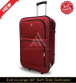 AH Soft Side Suitcase Quality Extra Large Pocket Style (32 Inch) Luggage | Durable Extra Large Travel Trolley Suitcase | Strong Zippers With Lock. 