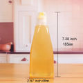 Squeeze Honey Bottles Reusable Plastic Honey Jars with Cap Salad Dressings Containers Travel Pinic Work Condiments Dispenser Backpacking Maple Syrup Sauces and Oils. 