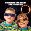 5Pcs Solar Eclipse Glasses Safety Shades Protects Eyes From Harmful Rays During Random Color 3D Outdoor Paper Eclipse Viewing Glasses. 