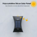 Auoyo  Solar Outdoor Lighting Wall Light Solar Outdoor Waterproof Lamp Dual Head Up And Down Dual Color Luminescent High Brightness Wall  Spotlights Door Signs And Wall Lights. 