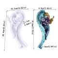 Angel Epoxy Mold Chocolate Baking Mould Silicone Resin Molds For Candy, Diy Resin Casting Mold, Angel Wing Newborn Statue Epoxy Resin Molds For Door Cabinets Wall Home Art Decor Silicone Mold.