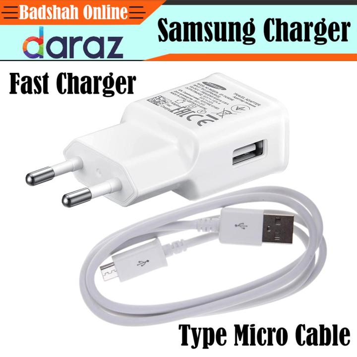 Samsung-Fast Charger With Micro USB Cable Fast Charging