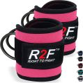Ankle Strap Adjustable D-ring Gym Durable Cuffs for Cable Machines Workouts Leg & Butt Weight Lifting Exercises. 