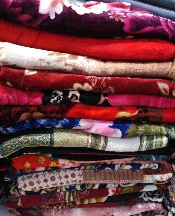Single Bed Fleece Ac Blanket Kambal 1 Piece Multi color and design