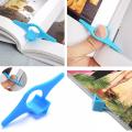 Multi-function Plastic Thumb Book Page Holder and Bookmark - Blue. 