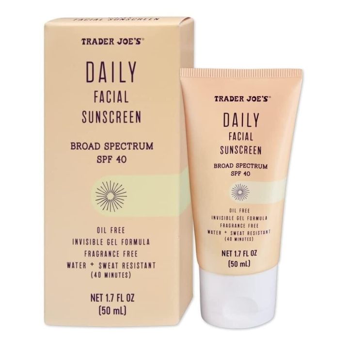 Daily Facial Sunscreen SPF 40 – Oil Free Invisible Gel Sunblock, Fragrance Free Broad Spectrum UV Protection for All Skin Types