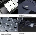Portable BBQ Grill Charcoal Stainless Steel Foldable Barbecue Tool Kits for Camping Picnic Outdoor Garden Party. 