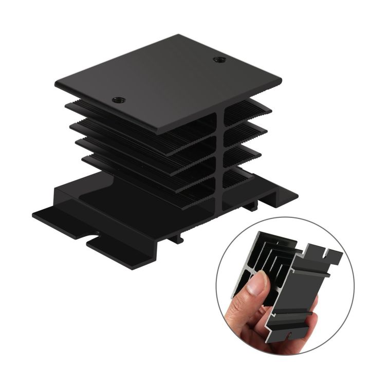 relay-6 x Solid State Relay Heat Sink-black
