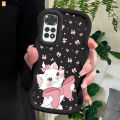 AMORVOR for Redmi Note 11 Note 11S Back Cover Elegant Kitten Pattern Luxury Phone Case Macaron Wave Soft Silicone Mobile Cover. 