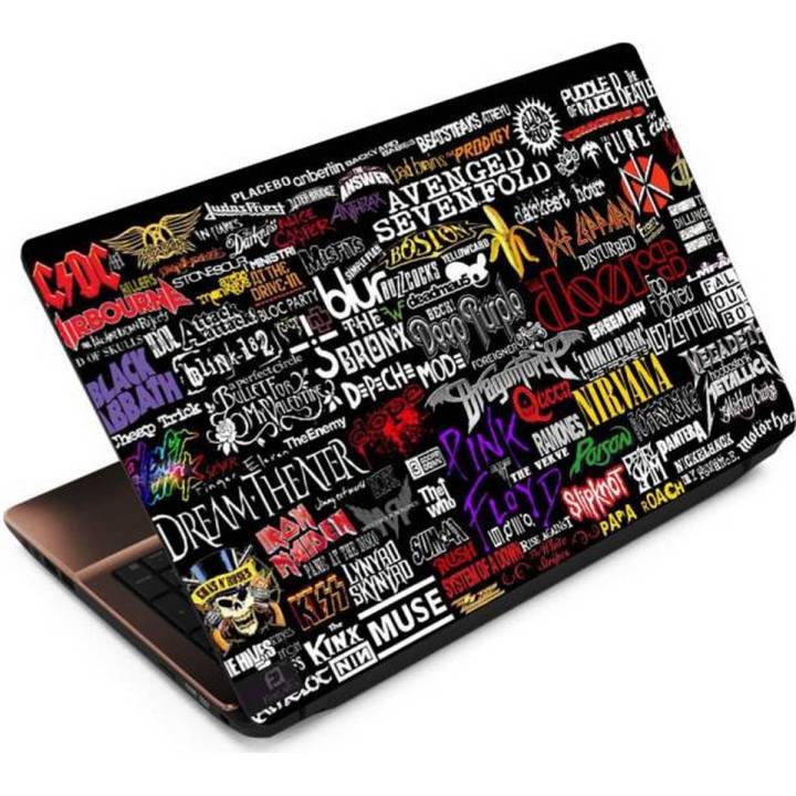 Band Names Vinyl Laptop back cover skin 12 13 14 15.6 inch for all laptop notebook skin sticker