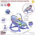 Jubilant Baby Newborn to Toddler Portable Rocker and Bouncer and hanging toys BD 730. 