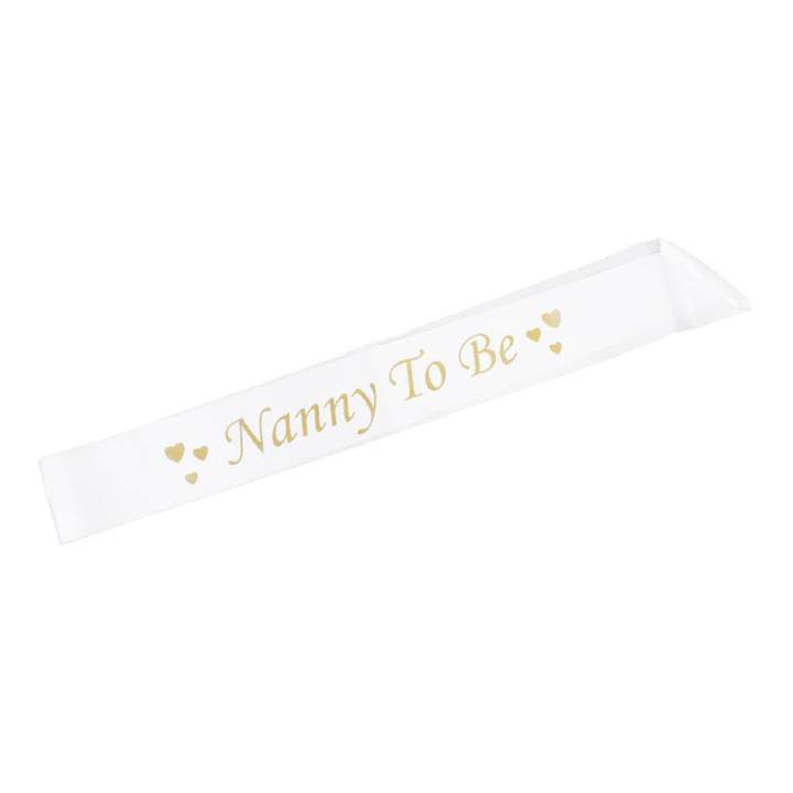 Big Sister To Be Writing Baby Shower Party Sash Blue