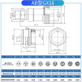 GX20 GX12 GX16 Aviation Core Air Plug Socket 2/3/4/5/6/7/8/9/10/12/14/15 Pins Butt Wiring Cable Power Connector Circular Socket. 