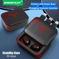 INNOVAT® M88Plus Power Bank Wireless Bluetooth Earphones 2-in-1 High Battery Ultra Long Range Earbuds TWS Black Technology Headphones. 