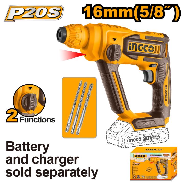 Ingco CRHLI20168 Cordless Rotary Hammer