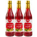PACK OF 3 | RAMADAN SPECIAL | RED SYRUP × 3 | 800ML | (GUL-E-SHEEREEN). 