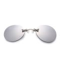 Clip On Nose Glasses Round Rimless Matrix Morpheus Sunglasses Mini Frameless Vintage Men Eyeglasses UV400. 