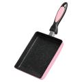 Tamagoyaki Pan Japanese Omelette Pan, Non-Stick Coating Square Egg Pan to Make Omelets or Crepes (Pink) - pink. 