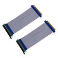 PCI-E Express 16X Riser Card Extender Extension Cable Ribbon Flex. 