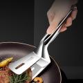 Stainless steel food tongs kitchen tools fried fish steak tongs barbecue tongs barbecue tongs. 