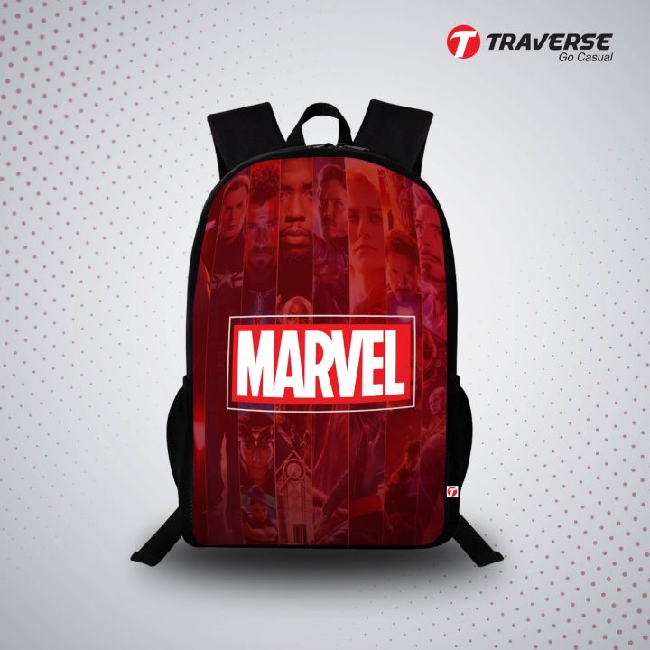 Traverse  Marvel Bags For Boys & Girls - Digital Printed Backpack, Large Dual Compartments Bags hand bag for girls bags for girls