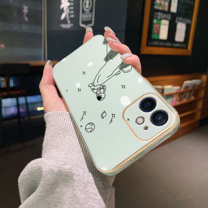 JIUMOO%20For%20Realme%20C12%20Case%20Thin%20Side%20Edge%20Square%20New%20Design%20Phone%20Cases%20Plating%20Pattern%20Simple%20Line%20Astronaut%20Casing%20Full%20Back%20Cover%20Camera%20Protection%20Shockproof%20Softcase%20-%20Image%205